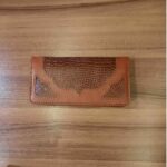 Price and Buy Hand-Stitched Leather Wallet – Vintage Patterned Bifold for Men & Women - Image 4