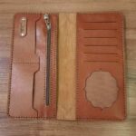 Price and Buy Hand-Stitched Leather Wallet – Vintage Patterned Bifold for Men & Women - Image 5
