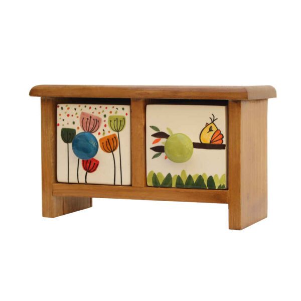 Price and Buy Handcrafted 2 Ceramic Drawers Chest with Wooden Box_68fc11a4ecd10.jpeg Price and Buy Handcrafted 2 Ceramic Drawers Chest with Wooden Box