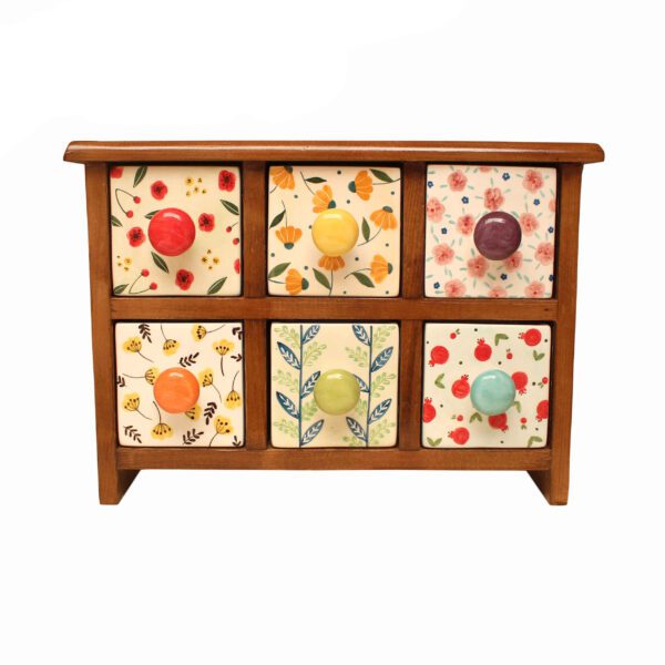 Price and Buy Handcrafted 6 Ceramic Drawers Chest with Wooden Box_68fe8659298c9.jpeg Price and Buy Handcrafted 6 Ceramic Drawers Chest with Wooden Box
