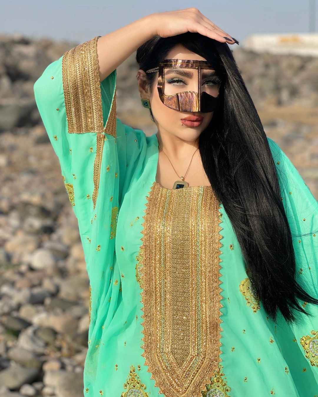 Price and Buy Handcrafted Battoulah Mask – Gulf Burqa Jonoob Model - Image 5