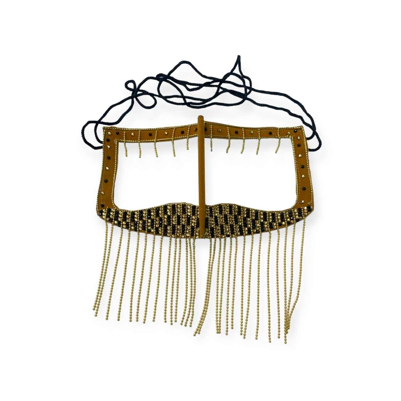 Price and Buy Handcrafted Battoulah Mask of Mesmerizing Eyes with Golden Chains