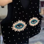 Price and Buy Handcrafted Beaded Embroidery Vest for Women – with Eye Design