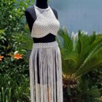 Price and Buy Handcrafted Bohemian Macrame Dress – Ideal  for Casual Wear, Vacations & Elegant Event
