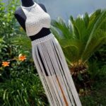 Price and Buy Handcrafted Bohemian Macrame Dress – Ideal  for Casual Wear, Vacations & Elegant Event - Image 3
