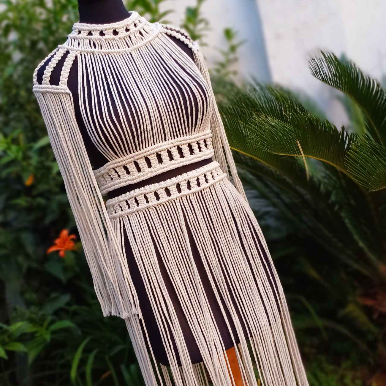 Price and Buy Handcrafted Bohemian Macrame Dress – Suitable for Beach Party & Summer_69012e75ab193.jpeg Price and Buy Handcrafted Bohemian Macrame Dress – Suitable for Beach Party & Summer - Image 1