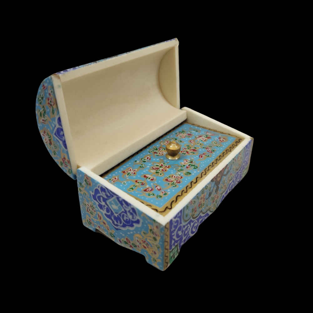 Price and Buy Handcrafted Bone Jewelry Box with Persian-Inspired Taher Pattern - Image 3