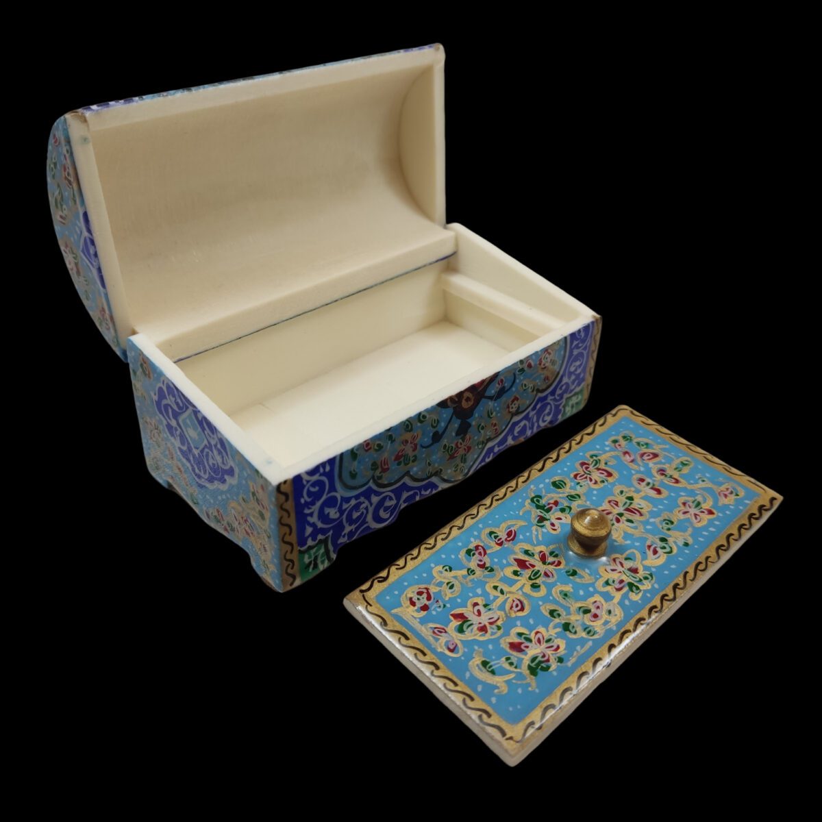 Price and Buy Handcrafted Bone Jewelry Box with Persian-Inspired Taher Pattern - Image 4