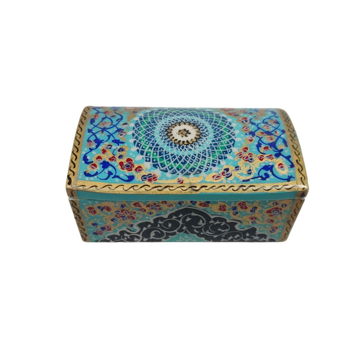 Price and Buy Handcrafted Bone Jewelry Box with Persian-Inspired Tazhib Pattern