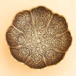 Price and Buy Handcrafted Brass Bowl with Geometric Floral Design Small Size - Image 4