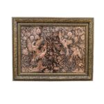 Price and Buy Handcrafted Brass Wall Frame with Elegant Bird & Flowers Engraving