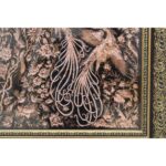 Price and Buy Handcrafted Brass Wall Frame with Elegant Bird & Flowers Engraving - Image 4