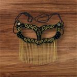 Price and Buy Handcrafted Cat-Style Burqa – Sparkling Rhinestones with Mirror Details - Image 5