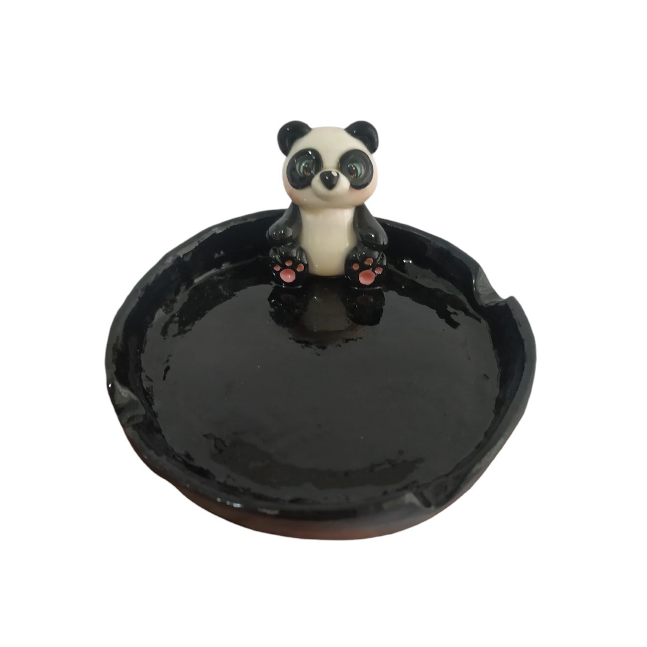 Price and Buy Handcrafted Ceramic Ashtray Panda Design Unique & Cute Style