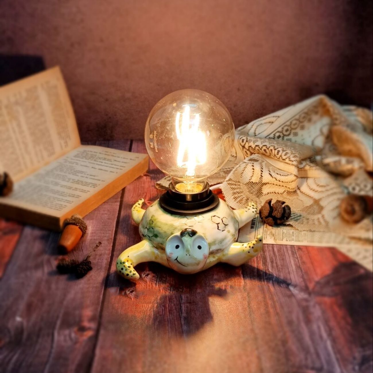 Price and Buy Handcrafted Ceramic Turtle Lamp Unique and Artistic Table Lamp for a Stylish Touch_6901bfcb99ff9.jpeg Price and Buy Handcrafted Ceramic Turtle Lamp Unique and Artistic Table Lamp for a Stylish Touch - Image 4