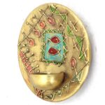 Price and Buy Handcrafted Ceramic Wall Plate Candle Holder – Elegant Home Decor - Image 3