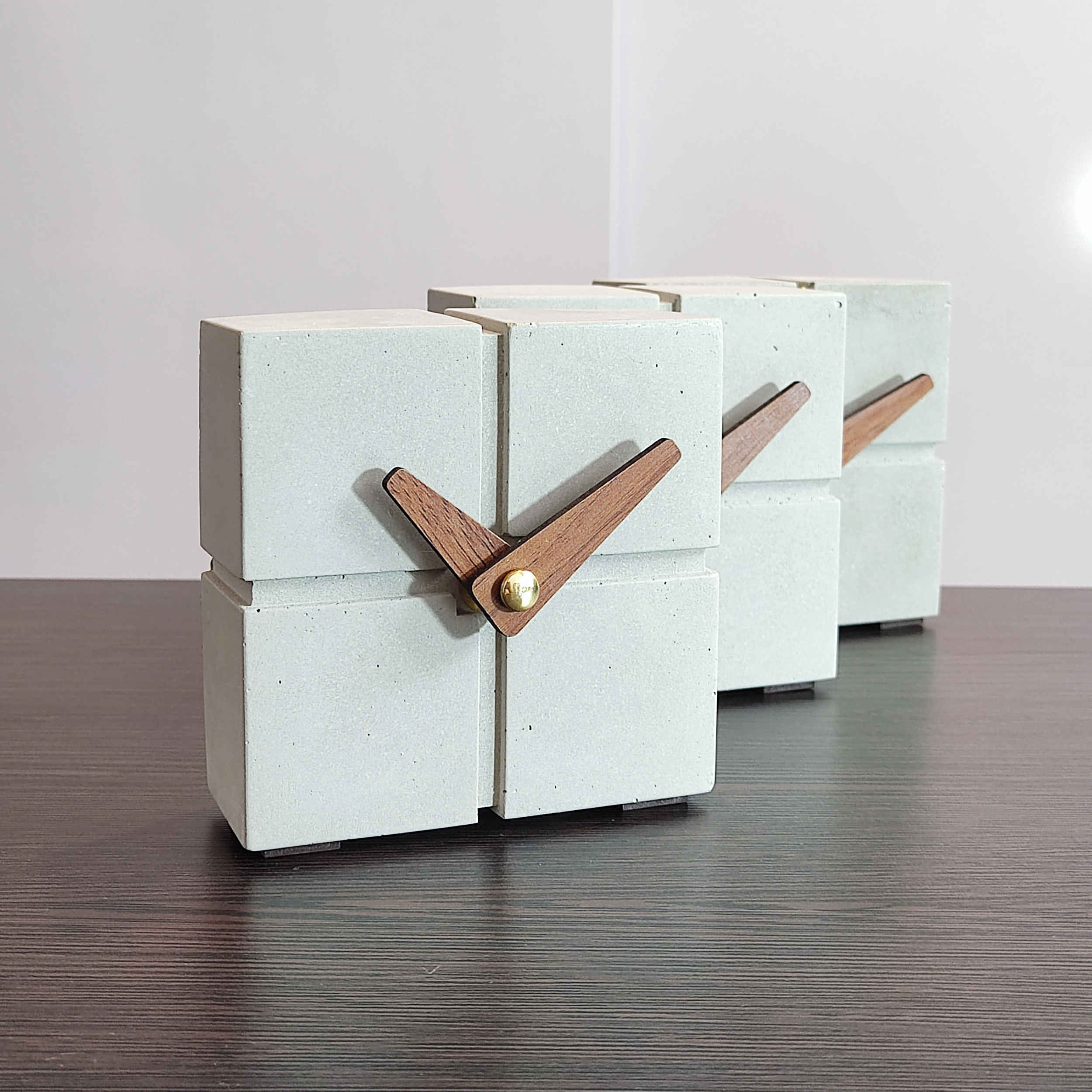 Price and Buy Handcrafted Concrete Desk Clock – Minimalist Cube - Image 5