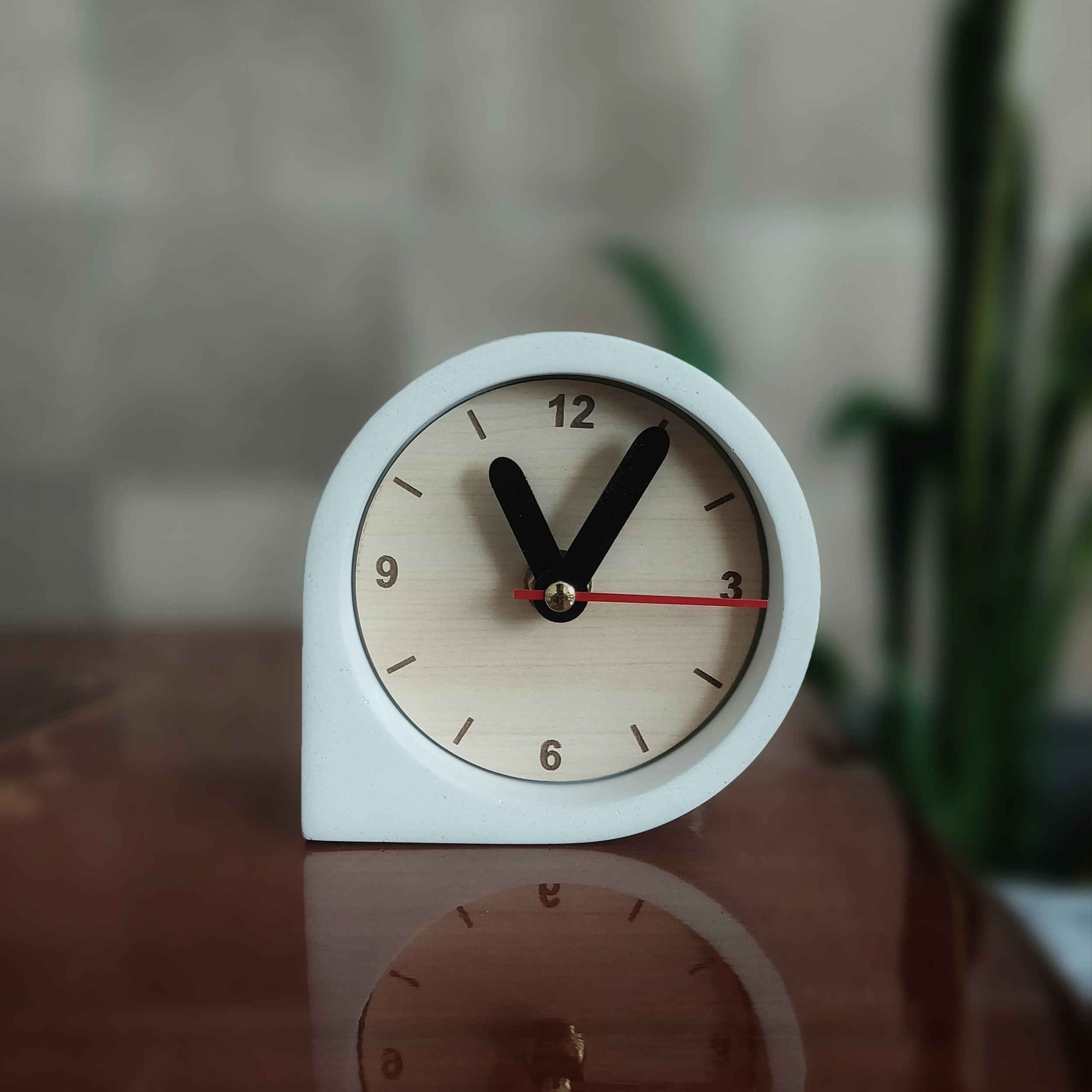 Price and Buy Handcrafted Concrete Desk Clock – Minimalist for Table Setting - Image 4