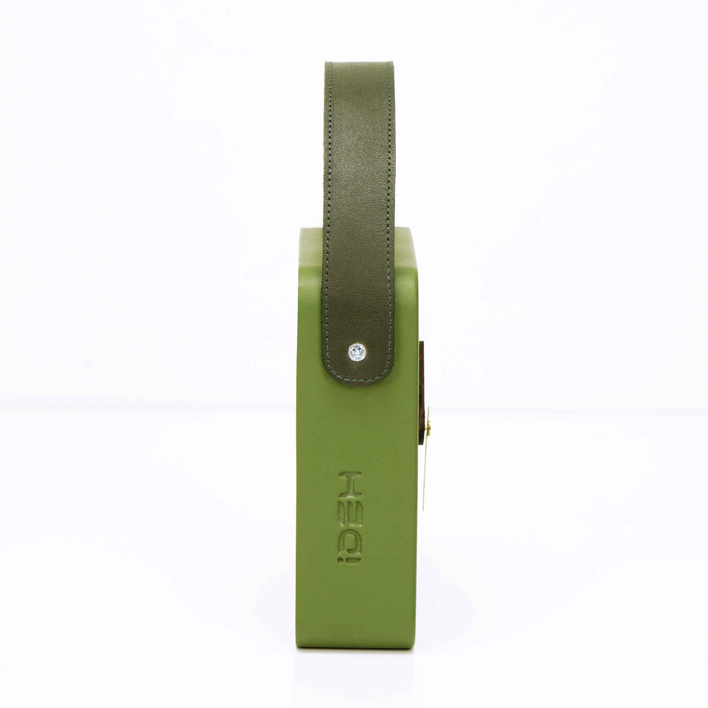Price and Buy Handcrafted Concrete Desk Clock – Minimalist Green - Image 4