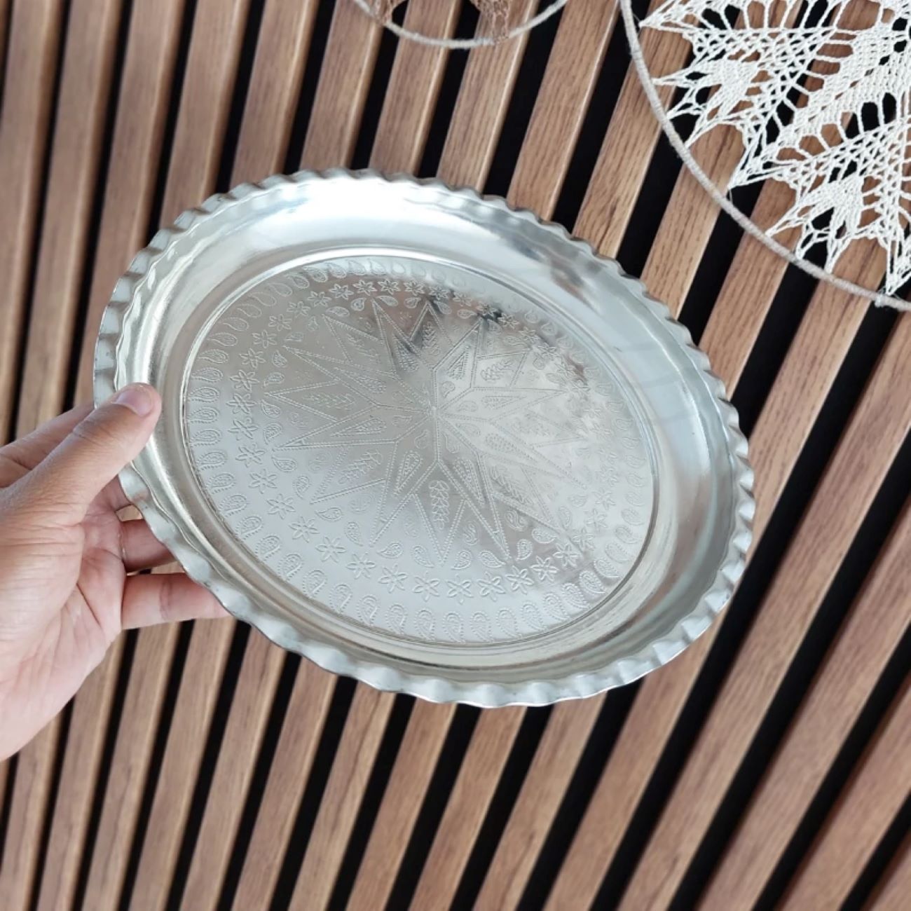 Price and Buy Handcrafted Copper Dinner Plate – Traditional Persian Plate for Elegant Dining and Serving_6902a5d3813e8.jpeg Price and Buy Handcrafted Copper Dinner Plate – Traditional Persian Plate for Elegant Dining and Serving - Image 1