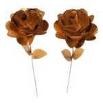 Price and Buy Handcrafted Copper Rose Flower – Ideal for Gifts & Home Decor – Floral Art (x10)