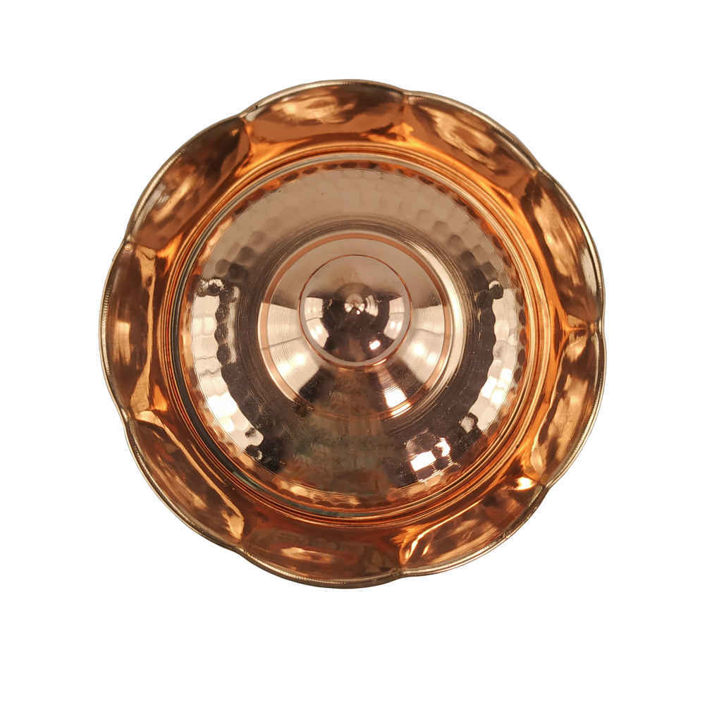 Price and Buy Handcrafted Copper Storage Jar – Ideal for Kitchen Organization – Hammered - Image 3