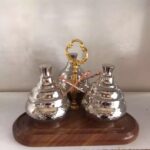 Price and Buy Handcrafted Copper Storage Jar with Stand and Spoon – 3 Pcs