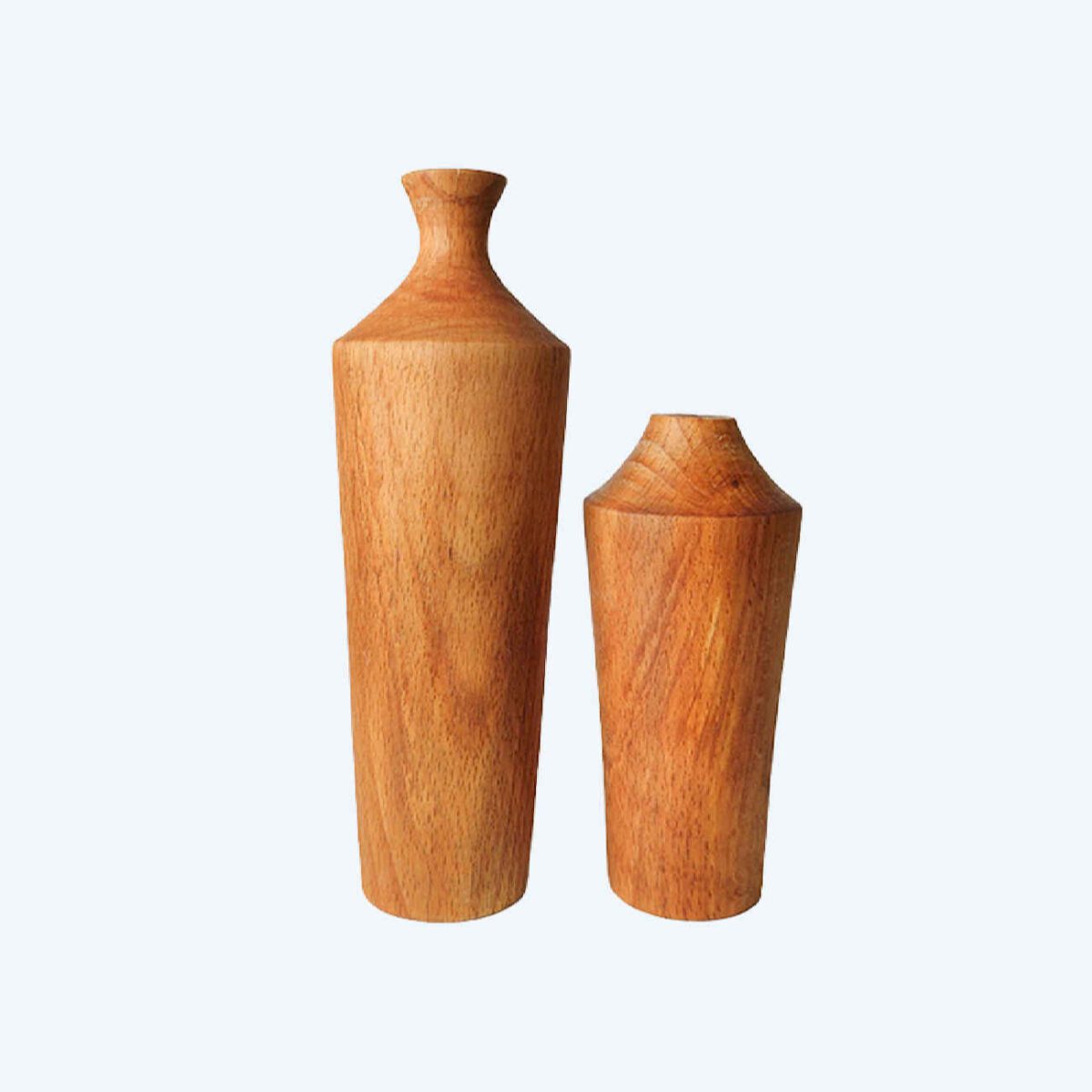 Price and Buy Handcrafted Decorative Bud Vase Made from Natural Solid Wood – Set of 2 - Image 4
