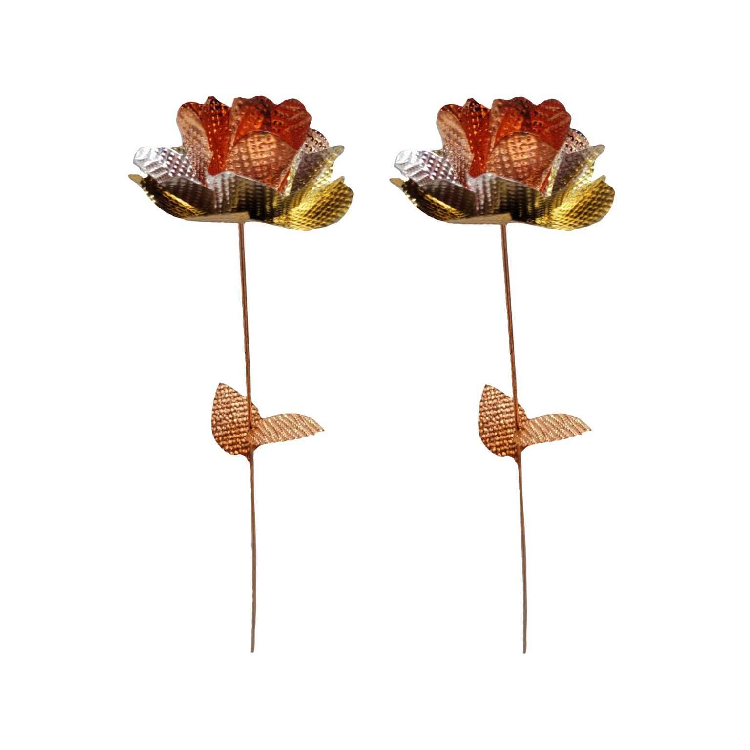Price and Buy Handcrafted Decorative Copper Flower – Elegant Floral Art for Home Decor (x2)_68ffbbc875660.jpeg Price and Buy Handcrafted Decorative Copper Flower – Elegant Floral Art for Home Decor (x2) - Image 1