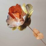 Price and Buy Handcrafted Decorative Copper Flower – Elegant Floral Art for Home Decor (x2) - Image 3