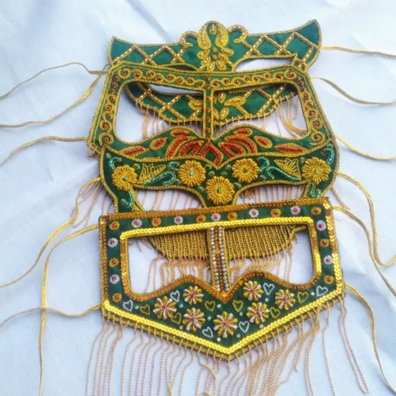 Price and Buy Handcrafted Decorative Mask with Intricate Embroidery 4 Different Designs in 1 pack_6901b319c0fc7.jpeg Price and Buy Handcrafted Decorative Mask with Intricate Embroidery 4 Different Designs in 1 pack - Image 1