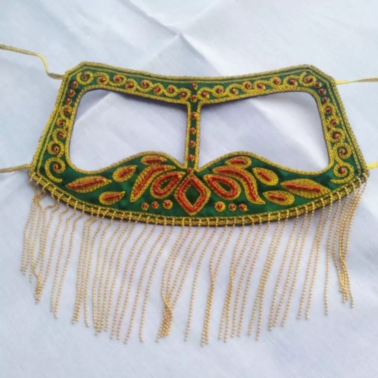 Price and Buy Handcrafted Decorative Mask with Intricate Embroidery 4 Different Designs in 1 pack_6901b31c8b64e.jpeg Price and Buy Handcrafted Decorative Mask with Intricate Embroidery 4 Different Designs in 1 pack - Image 3