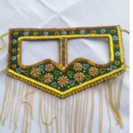 Price and Buy Handcrafted Decorative Mask with Intricate Embroidery 4 Different Designs in 1 pack - Image 4