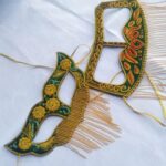 Price and Buy Handcrafted Decorative Mask with Intricate Embroidery 4 Different Designs in 1 pack - Image 5