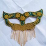 Price and Buy Handcrafted Decorative Mask with Intricate Embroidery 4 Different Designs in 1 pack - Image 6