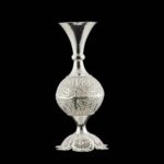 Price and Buy Handcrafted Decorative Persian Filigree Silver Coated Vase Sana