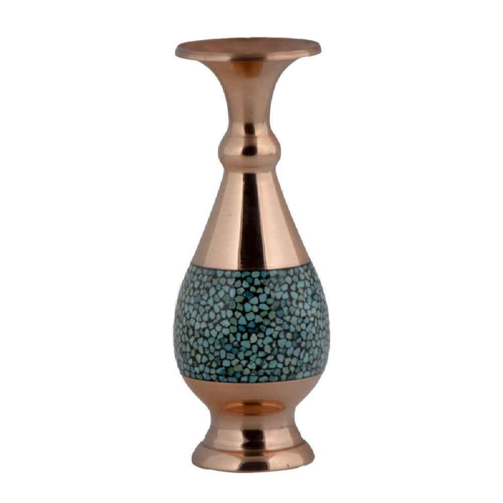 Price and Buy Handcrafted Decorative Persian Inlaid Turquoise Copper Vase Elham