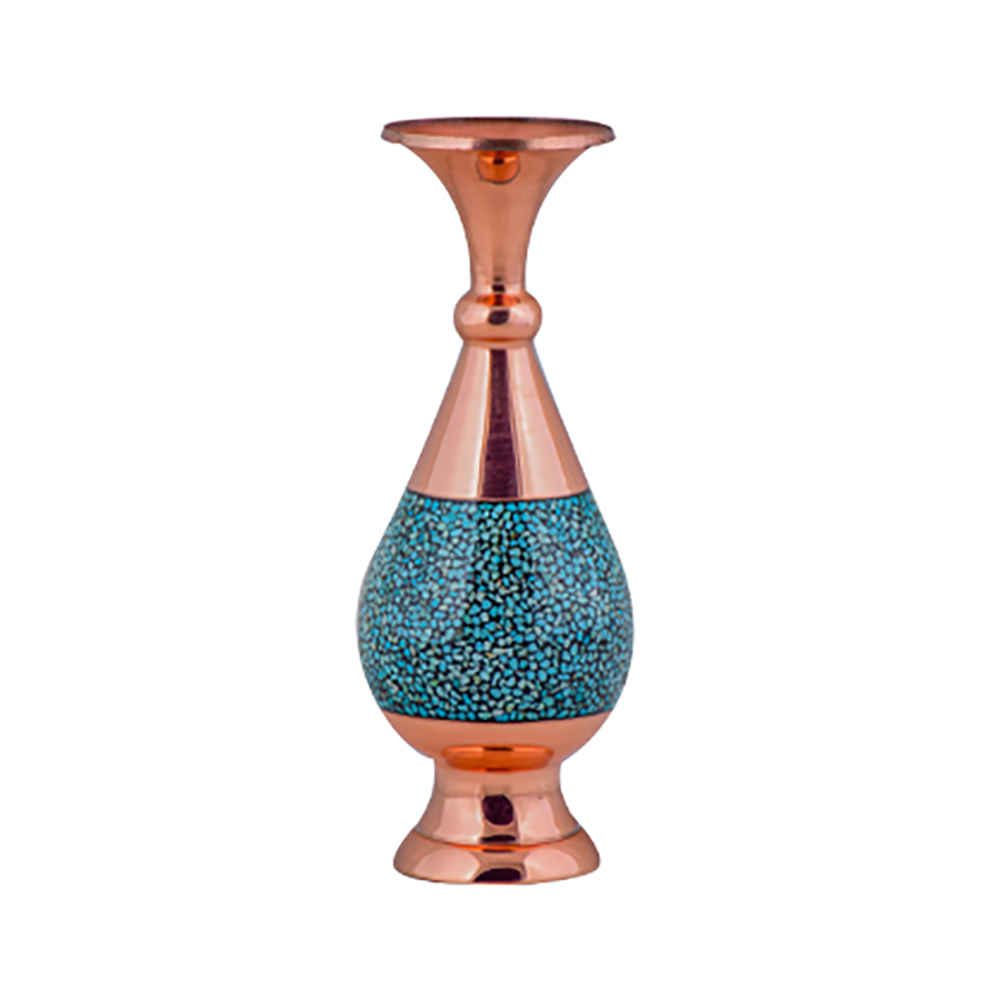 Price and Buy Handcrafted Decorative Persian Inlaid Turquoise Copper Vase Shafagh
