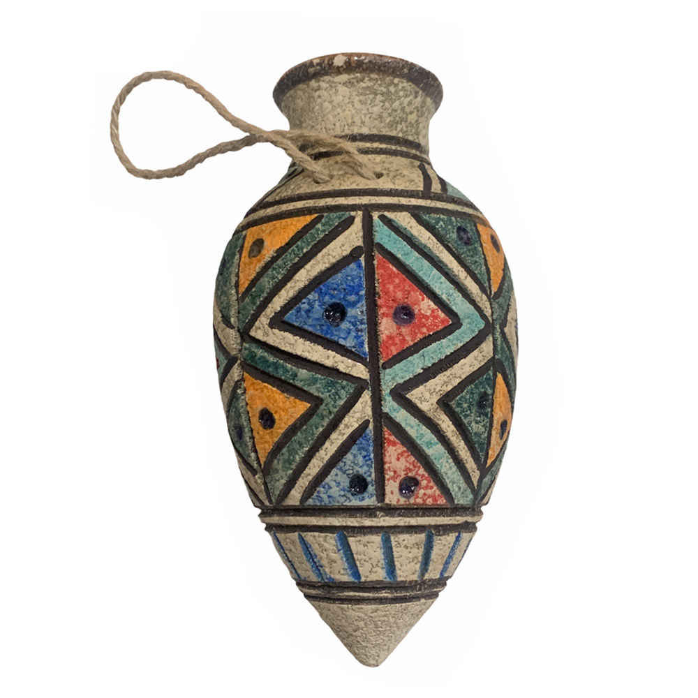 Price and Buy Handcrafted Decorative Persian Pottery Vase with Art Motif Sunrise - Image 3