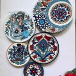 Price and Buy Handcrafted Decorative Pottery Wall Plate Set – Traditional Artistic Home Accent (5 Pcs)