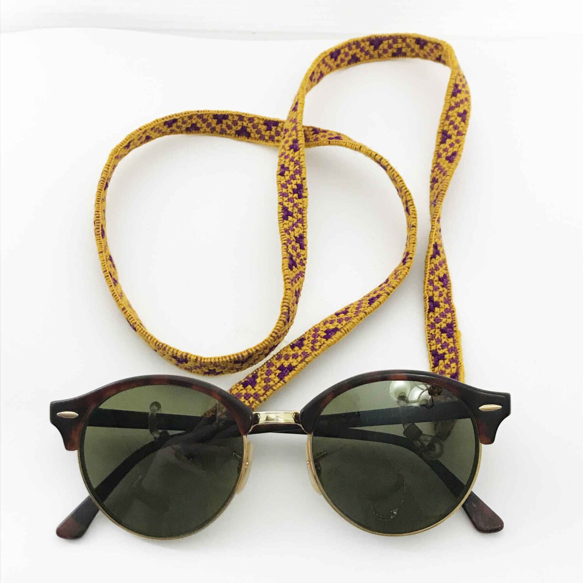 Price and Buy Handcrafted Glasses Strap – Baluchi Embroidery in Yellow & Purple