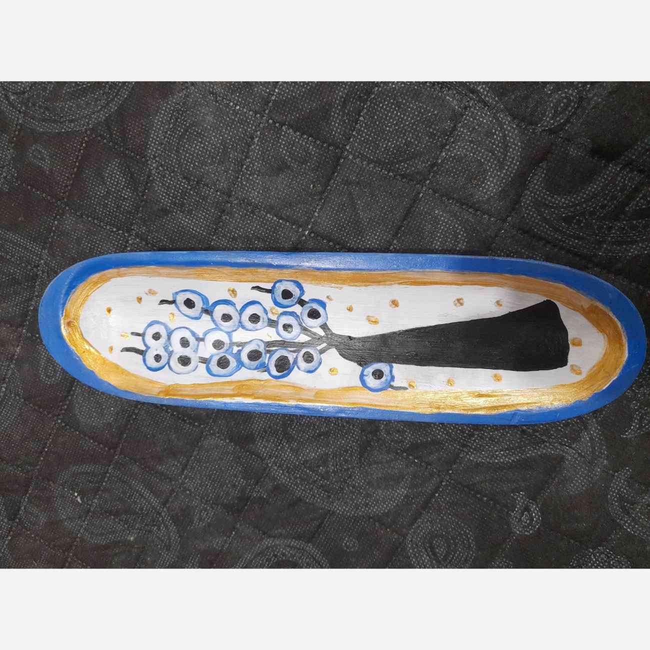 Price and Buy Handcrafted Incense Holder for Protection & Aromatherapy with Evil Eye Design_69032c28df45e.jpeg Price and Buy Handcrafted Incense Holder for Protection & Aromatherapy with Evil Eye Design - Image 1