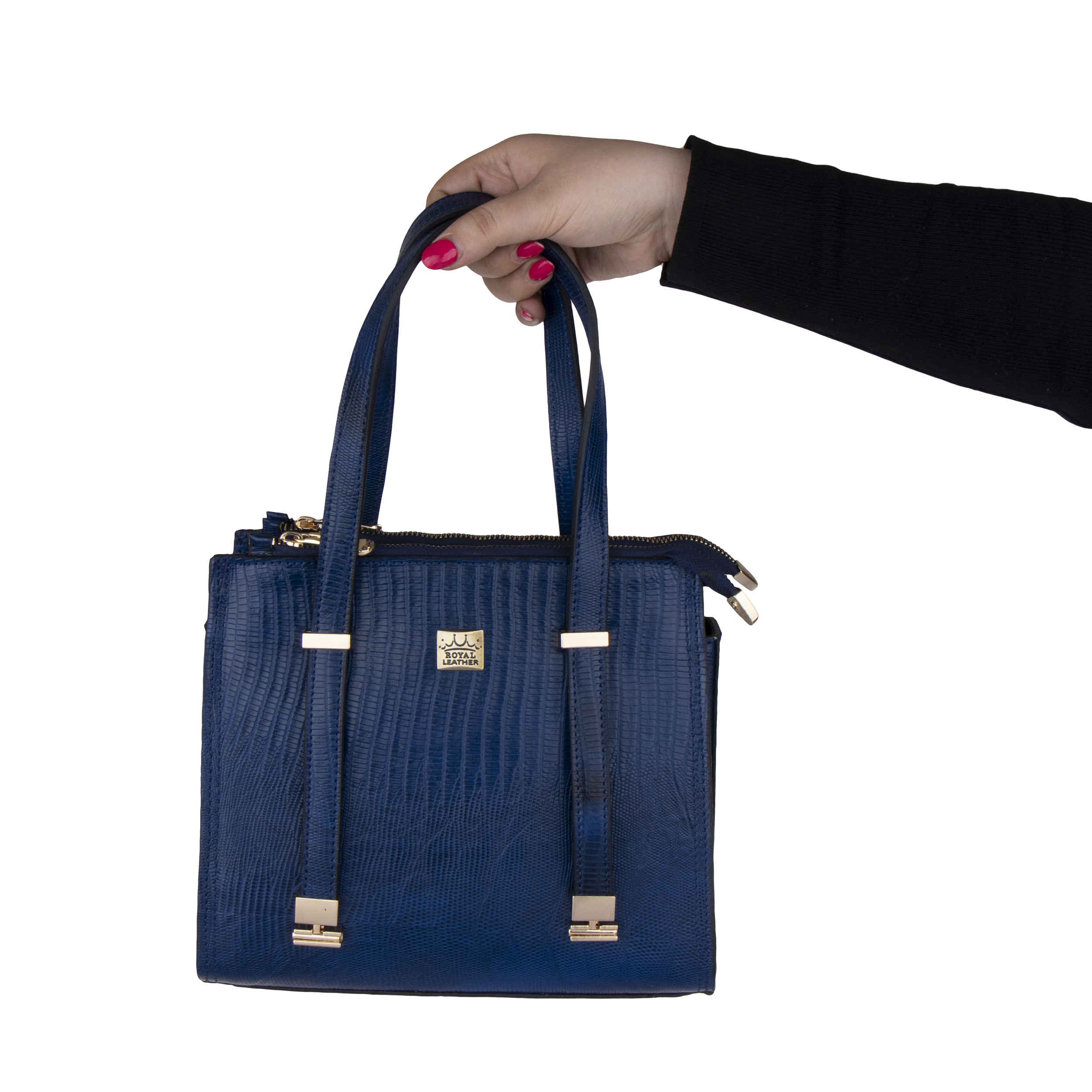Price and Buy Handcrafted Leather Bauletto Handbag with Dual Handles - Image 4