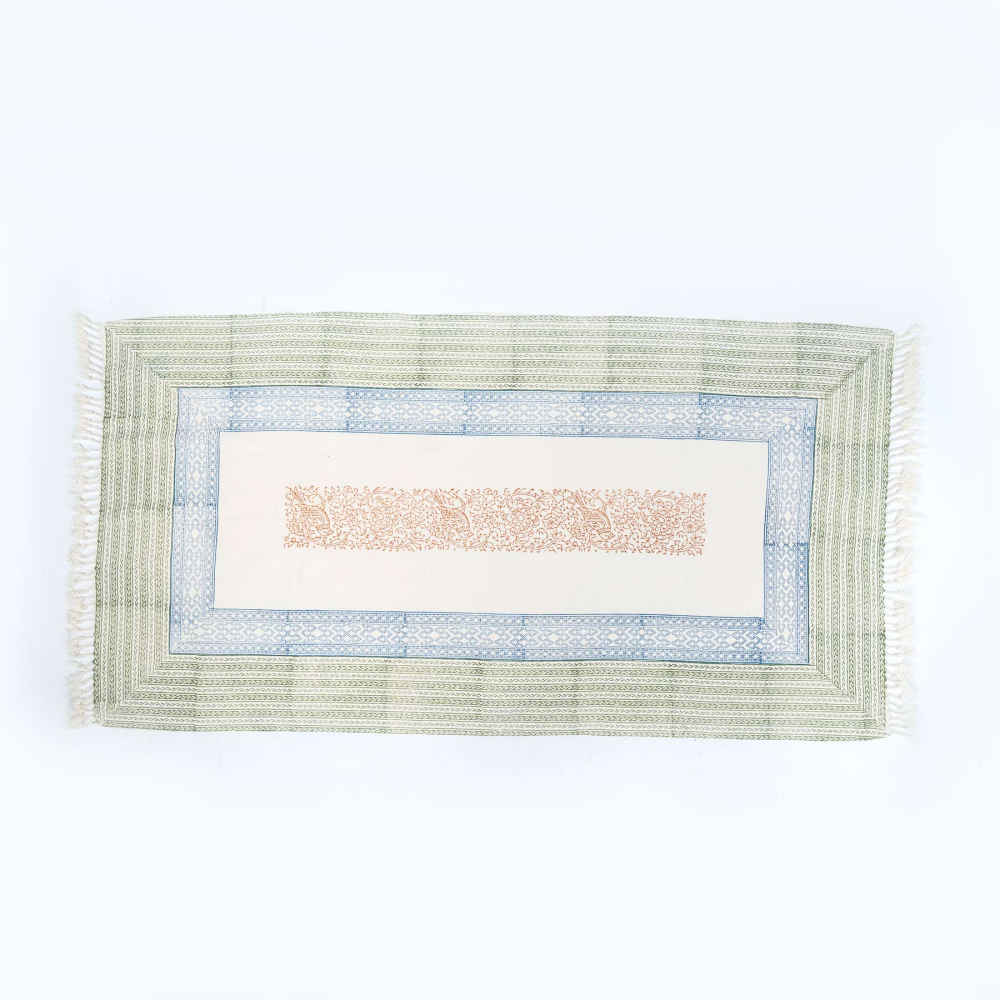 Price and Buy Handcrafted Linen Block Print Table Runner Golabtoon