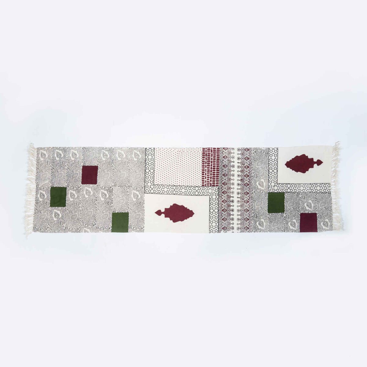 Price and Buy Handcrafted Linen Block Print Table Runner Ilkhaani