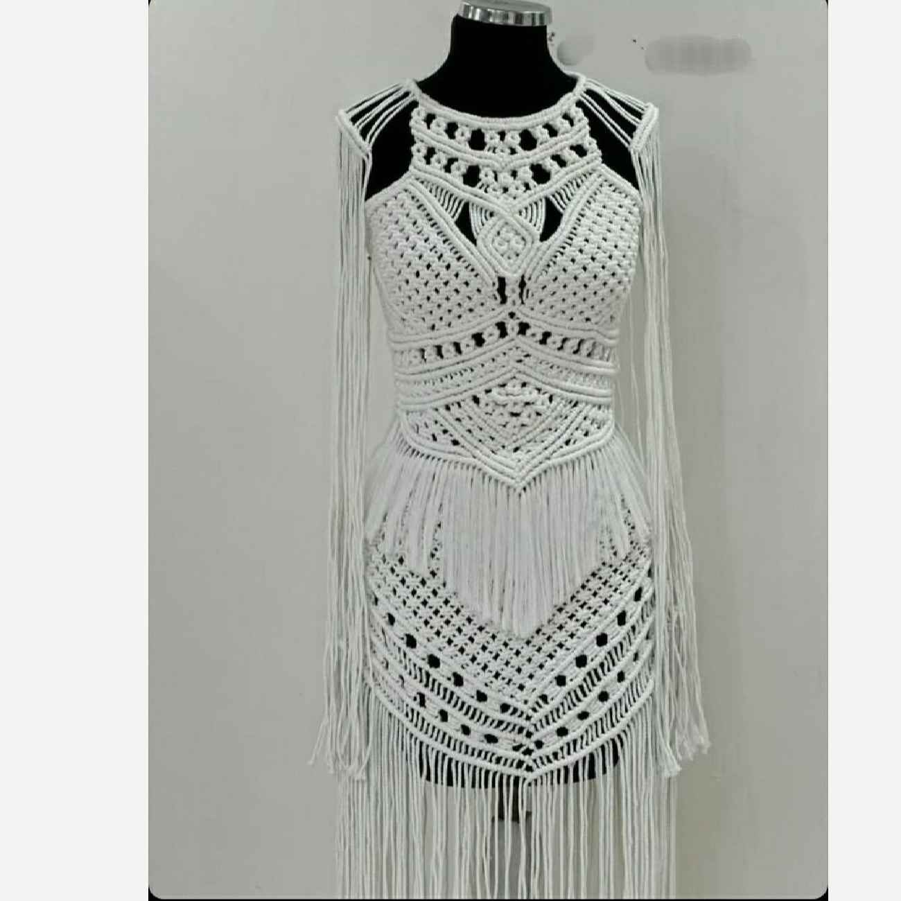 Price and Buy Handcrafted Macrame Dress – Beautifully Knotted Details for Breathable Summer Style_69012d9c6640c.jpeg Price and Buy Handcrafted Macrame Dress – Beautifully Knotted Details for Breathable Summer Style - Image 1