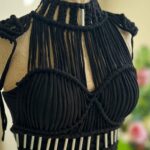 Price and Buy Handcrafted Macrame Dress – Crop Top & Skirt Perfect for Summer Outdoor Celebration - Image 4