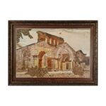 Price and Buy Handcrafted Marquetry Wall Panel with Stunning Church Design