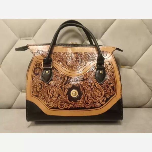 Price and Buy Handcrafted Natural Leather Bag – Hand Engraved, Painted, and Stitched with Intricate Carving Design_6901d83a88014.jpeg Price and Buy Handcrafted Natural Leather Bag – Hand Engraved, Painted, and Stitched with Intricate Carving Design