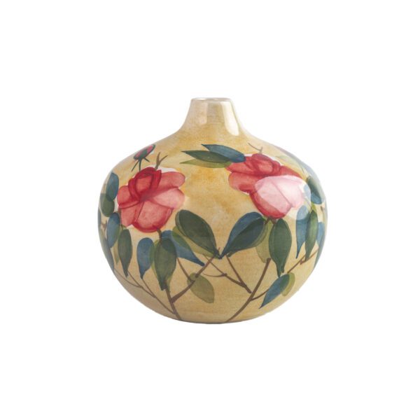 Price and Buy Handcrafted One-Stem Pottery Vase for Small Space, Hand-Painted & Floral Pattern_68fde83c033ef.jpeg Price and Buy Handcrafted One-Stem Pottery Vase for Small Space, Hand-Painted & Floral Pattern